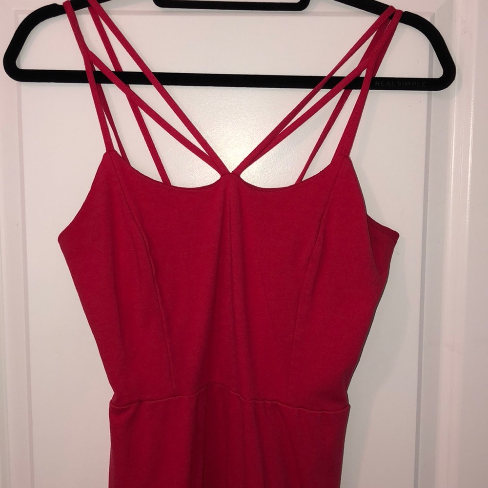 Red hot mini dress!